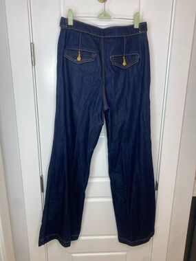 LOFT Dark Blue Wide-leg jeans